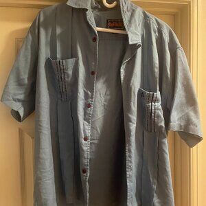 Bad Habit Shirt Light Blue Button Up